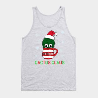 Cactus Claus - Cactus With A Santa Hat In A Christmas Mug Tank Top